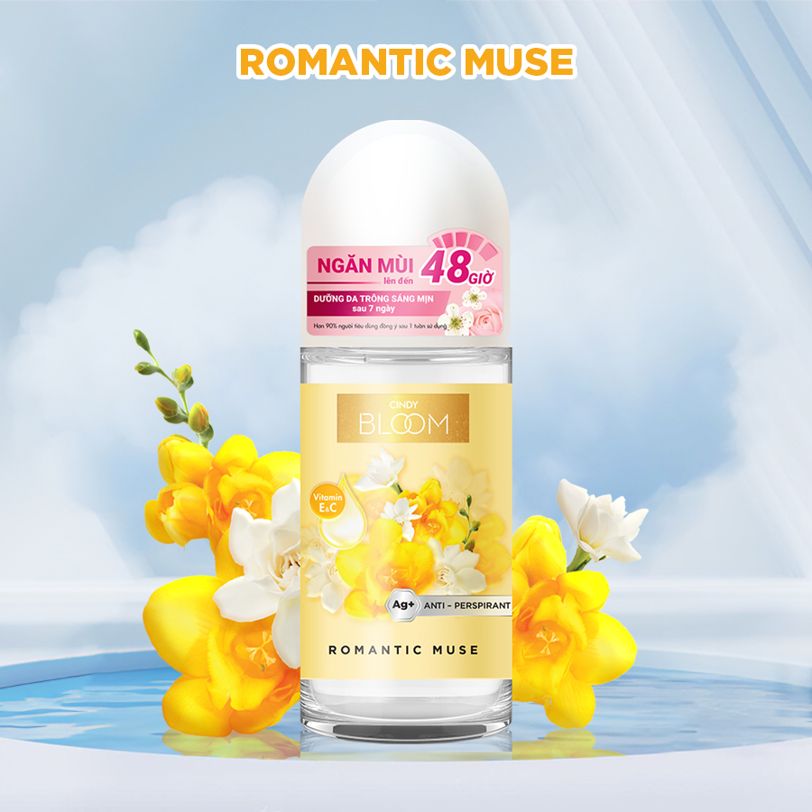 Lăn khử mùi nước hoa Cindy Bloom Romantic Muse - Quyến rũ